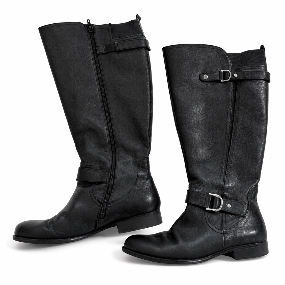 Naturalizer Wide leather Boots black size 8